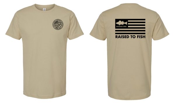 T-Shirt Striped Bass Raised to Fish
